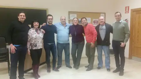 El Comité Ejecutivo de VOX con representantes de la Asociación de Custodia Compartida de Alicante. Custodia compartida