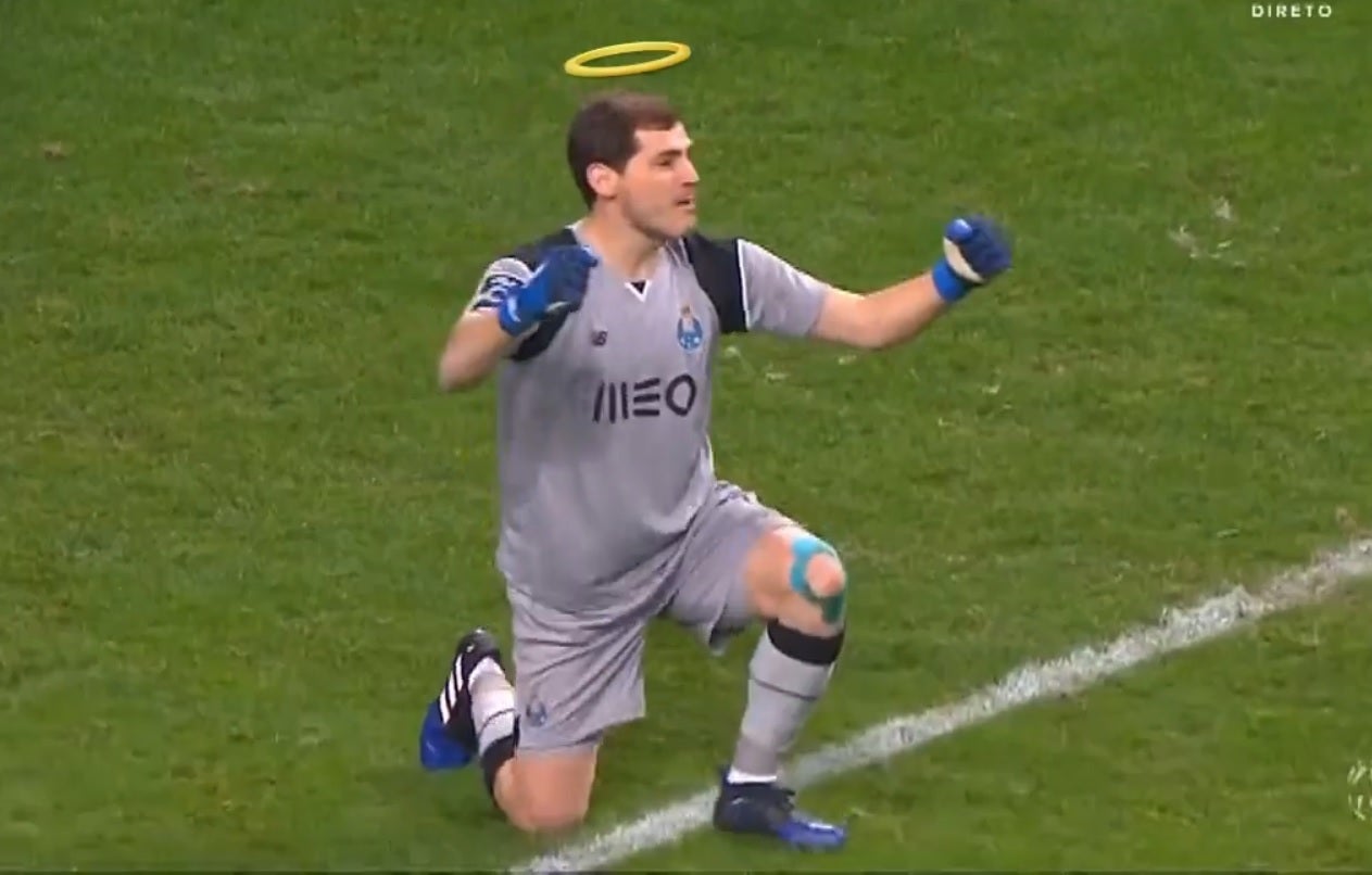 Casillas vuelve a ser el 'Santo' y en Oporto presumen de ello Casillas vuelve a ser el 'Santo' y en Oporto presumen de ello