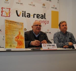 El regidor de Tradicions, Pasqual Batalla i l'edil de Cultura, Eduardo Pérez Arribas, han presentat els actes culturals per a commemorar l'aniversari de la fundació de Vila-real. El regidor de Tradicions, Pasqual Batalla i l'edil de Cultura, Eduardo Pérez Arribas, han presentat els actes culturals per a commemorar l'aniversari de la fundació de Vila-real.