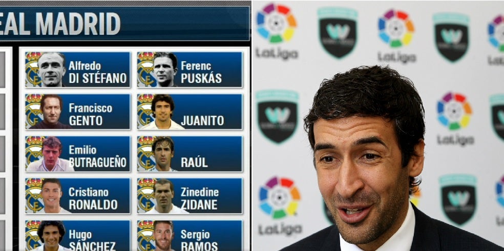 Raúl elige su Top 5 de jugadores históricos del Real Madrid y duda con la posición de Cristiano Raúl elige su Top 5 de jugadores históricos del Real Madrid y duda con la posición de Cristiano