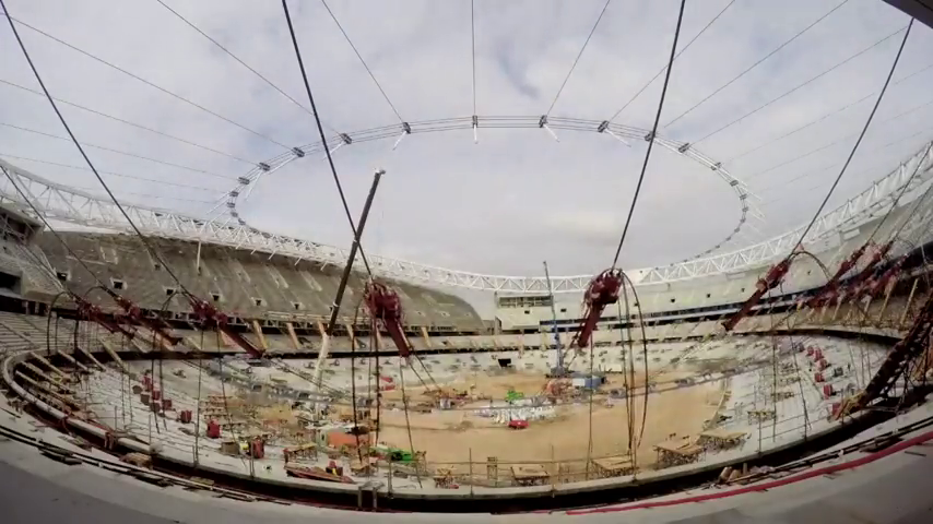 El espectacular 'time-lapse' de las obras del Wanda Metropolitano: dos días de trabajo en solo un minuto El espectacular 'time-lapse' de las obras del Wanda Metropolitano: dos días de trabajo en solo un minuto