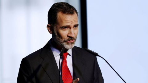 Felipe VI ante los medios de comunicaci&oacute;n (Archivo)
