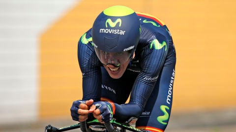 Jonathan Castroviejo durante una etapa