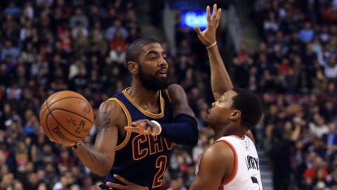 Kyle Irving, en un partido con los Cavaliers