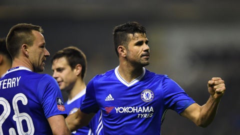 Diego Costa celebrando un gol