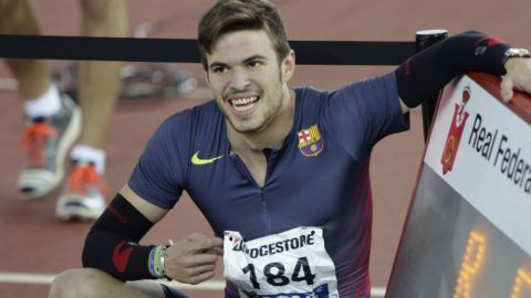 &Oacute;scar Husillos, campe&oacute;n de Espa&ntilde;a de 400 metros con r&eacute;cord incluido.