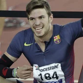 Óscar Husillos, campeón de España de 400 metros con récord incluido. Óscar Husillos, campeón de España de 400 metros con récord incluido.