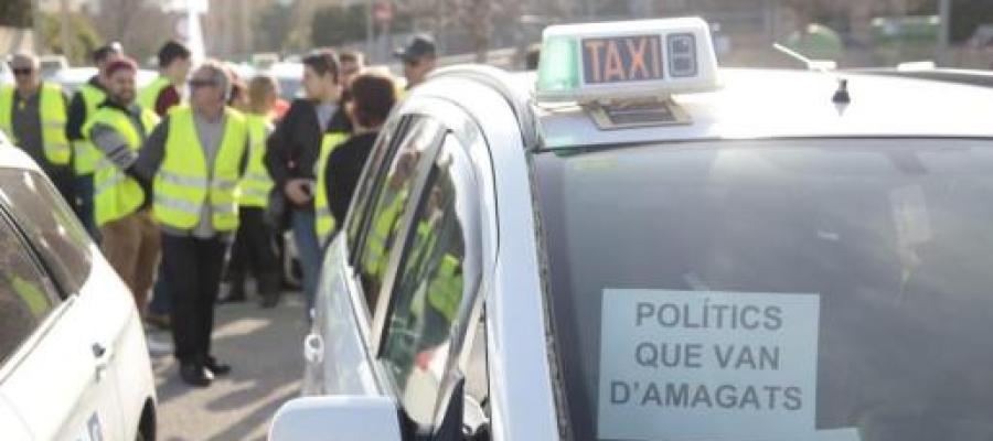 Protesta de taxis en Palma Protesta de taxis en Palma