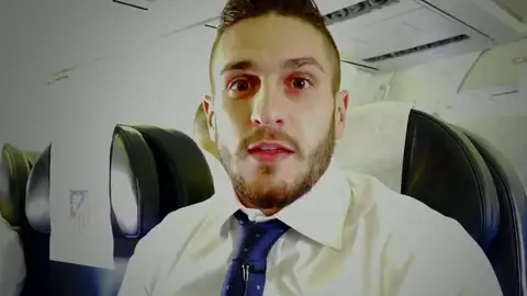Koke, en una entrevista a los medios del club Koke, en una entrevista a los medios del club