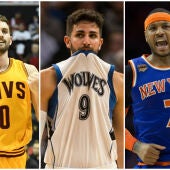 Kevin Love, Ricky Rubio y Carmelo Anthony, posibles traspasos de última hora