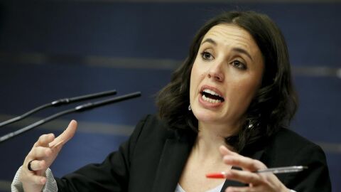 Irene Montero en rueda de prensa