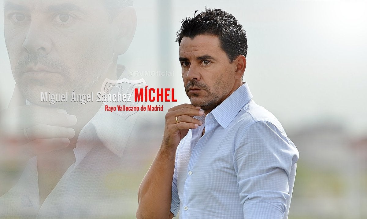 Míchel: "La palabra ascenso tiene que existir en el Rayo" Míchel: "La palabra ascenso tiene que existir en el Rayo"