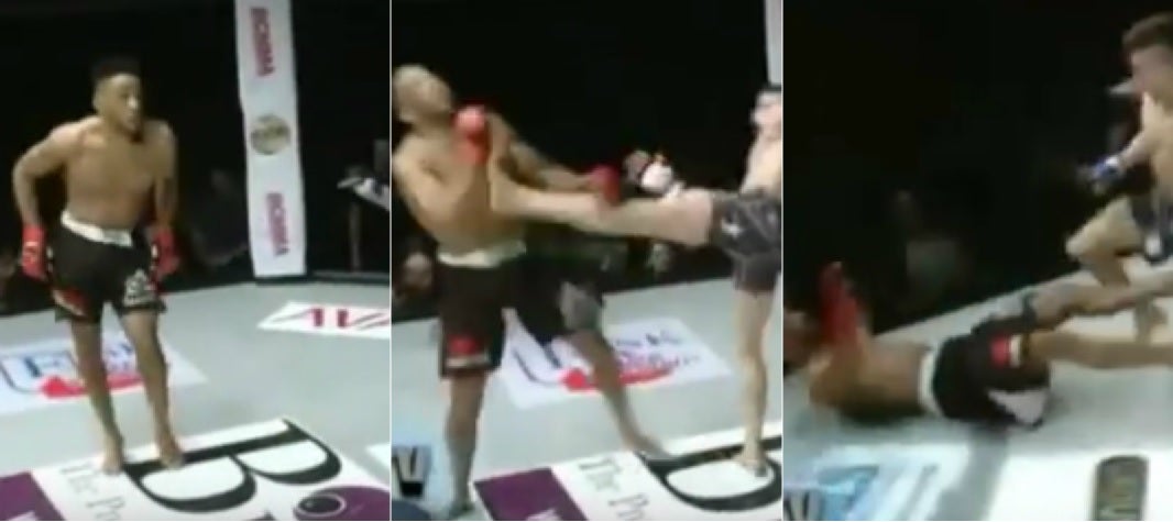 Vacila a su rival haciendo el 'robocop' y... ¡le dejan ko de un golpe! Vacila a su rival haciendo el 'robocop' y... ¡le dejan ko de un golpe!