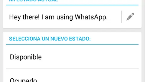 Antiguos estados de Whatsapp, ahora 'Tagline' Antiguos estados de Whatsapp, ahora 'Tagline'