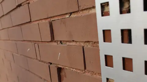 Ladrillos de la fachada del instituto de Torrellano. IES Torrellano