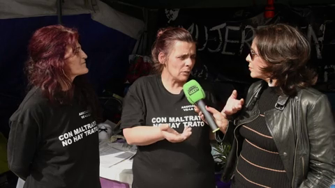 Isabel Gemio visita a las mujeres que están en huelga de hambre por un país sin violencia machista Isabel Gemio visita a las mujeres que están en huelga de hambre por un país sin violencia machista