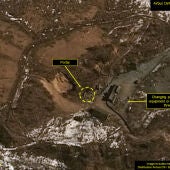 Imagen satélite del centro norcoreano de pruebas nucleares de Punggye-ri