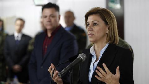 La ministra de Defensa, Mar&iacute;a Dolores de Cospedal