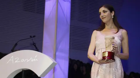 La escritora vasca Espido Freire tras ser galardonada con el Premio Azorín de Novela 2017 La escritora vasca Espido Freire tras ser galardonada con el Premio Azorín de Novela 2017