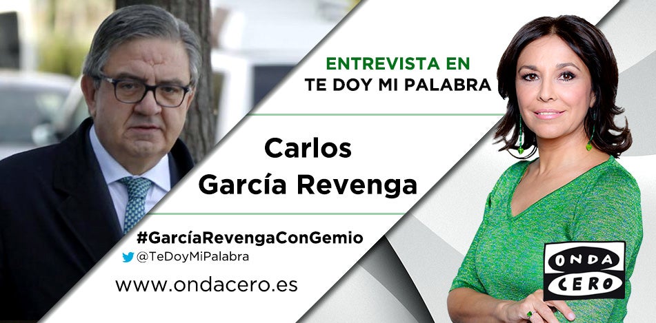 Carlos García Revenga estará este sábado en Te doy mi palabra, con Isabel Gemio Carlos García Revenga estará este sábado en Te doy mi palabra, con Isabel Gemio