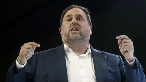 Oriol Junqueras en un acto celebrado en Barcelona