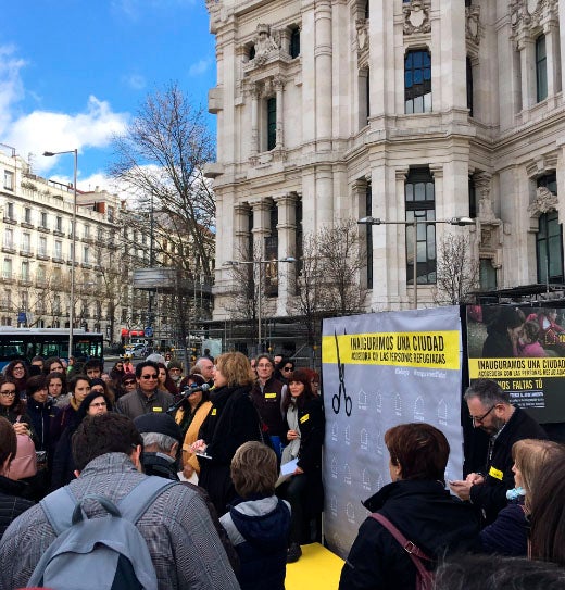 Manifestaciones en 60 ciudades españolas reclaman al Gobierno que cumpla con los refugiados Manifestaciones en 60 ciudades españolas reclaman al Gobierno que cumpla con los refugiados