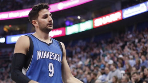 Ricky Rubio, con los Timberwolves