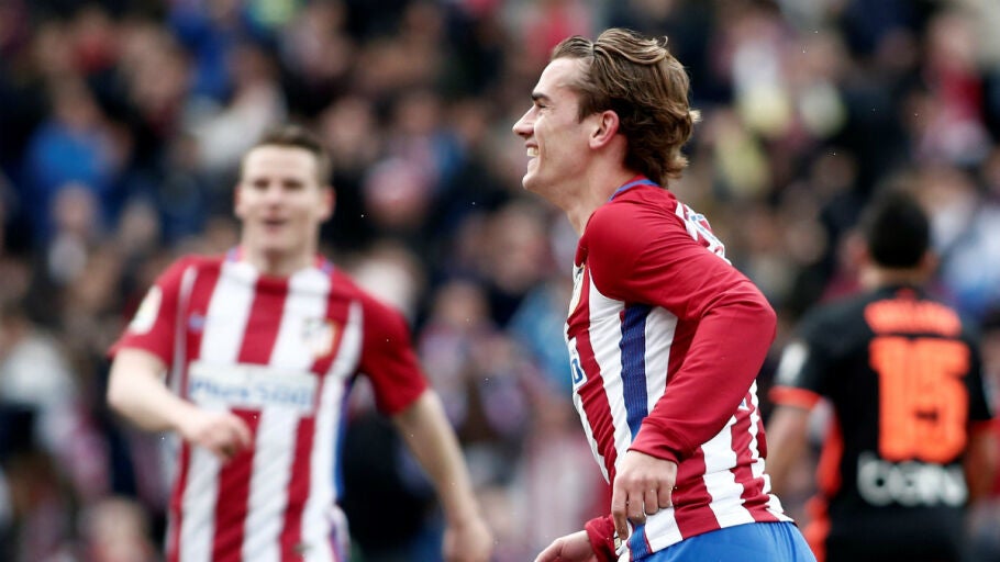 Griezmann celebra un gol con el Atl&eacute;tico