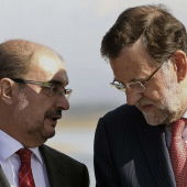 Javier Lambán y Mariano Rajoy