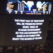 El mensaje del MSG antes del partido de los Knicks contra los Warriors