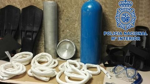 Material en el que se pretend&iacute;a introducir la coca&iacute;na en Barajas