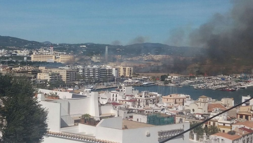 Incendio en Ibiza