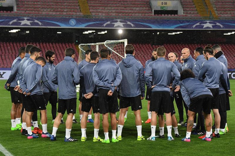 Bale se retira antes del entrenamiento del Real Madrid en Nápoles Bale se retira antes del entrenamiento del Real Madrid en Nápoles