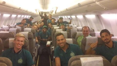 El 'selfie' del Chapecoense