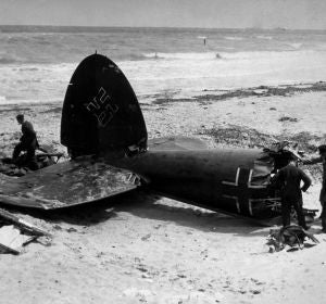 Restos de un avión alemán de la II Guerra Mundial Restos de un avión alemán de la II Guerra Mundial