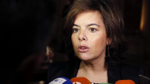 La vicepresidenta del Gobierno, Soraya S&aacute;enz de Santamar&iacute;a