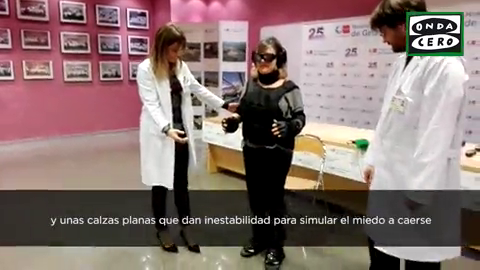 Así funciona el simulador de envejecimiento de la Fundación Biomedica del hospital de Getafe Así funciona el simulador de envejecimiento de la Fundación Biomedica del hospital de Getafe