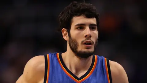 Álex Abrine, durante un partido con Oklahoma City Thunder Álex Abrine, durante un partido con Oklahoma City Thunder