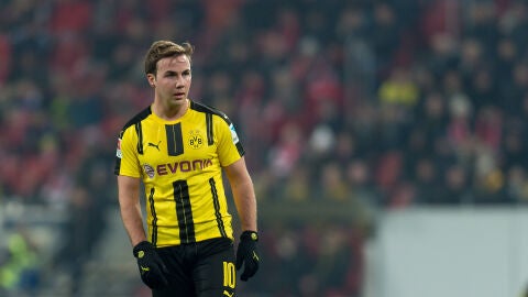 Mario G&ouml;tze durante un partido del BVB