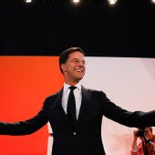 Mark Rutte tras conocer que ha ganado las elecciones en Holanda