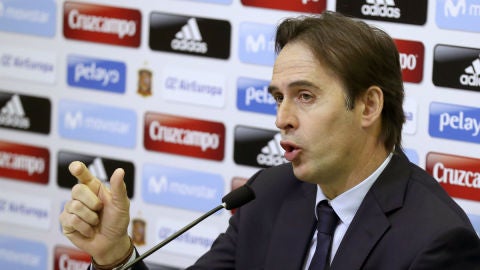 Lopetegui, en rueda de prensa
