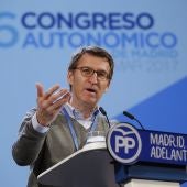 Alberto Núñez Feijoó en el XVI Congreso del PP de Madrid