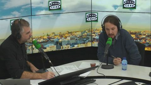 Frame 1410.815172 de: Entrevista completa a Pablo Iglesias en M&aacute;s de uno 