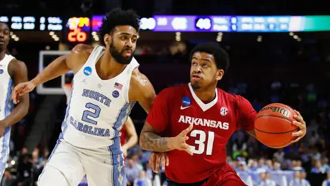 Partido entre Arkansas y North Carolina de la NCAA Partido entre Arkansas y North Carolina de la NCAA