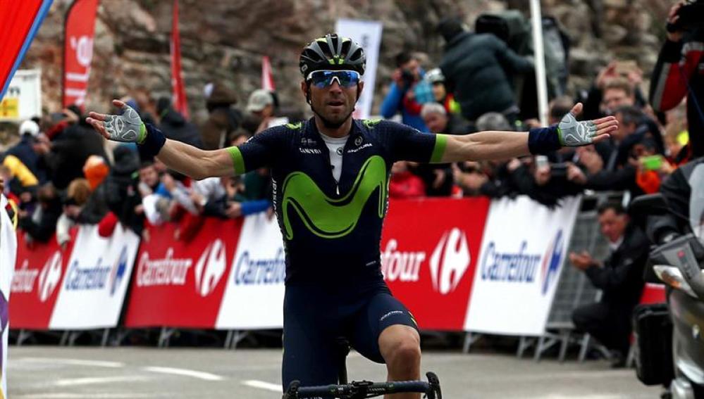 Alejandro Valverde gana en Lo Port y se pone líder de la Vuelta a Cataluña