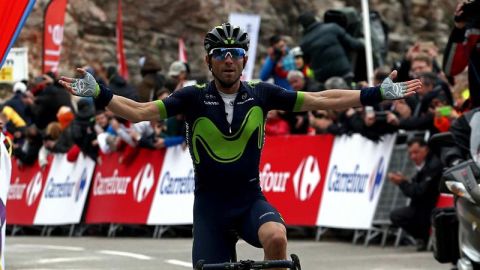 Alejandro Valverde gana en Lo Port y se pone l&iacute;der de la Vuelta a Catalu&ntilde;a