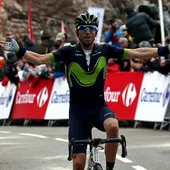 Alejandro Valverde gana en Lo Port y se pone líder de la Vuelta a Cataluña Alejandro Valverde gana en Lo Port y se pone líder de la Vuelta a Cataluña
