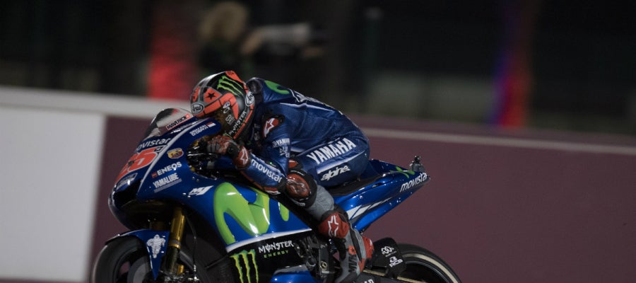 Maverick Viñales, en su Yamaha Maverick Viñales, en su Yamaha