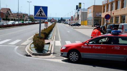 Imagen de archivo de un coche de la Polic&iacute;a Foral de Navarra