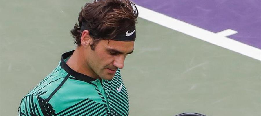 Roger Federer en un partido Roger Federer en un partido